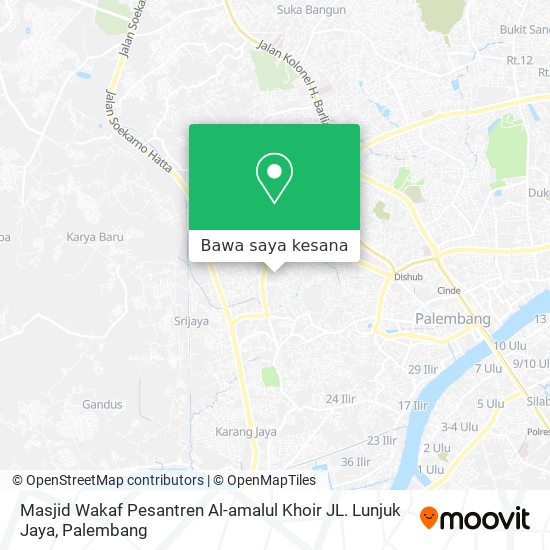 Peta Masjid Wakaf Pesantren Al-amalul Khoir JL. Lunjuk Jaya