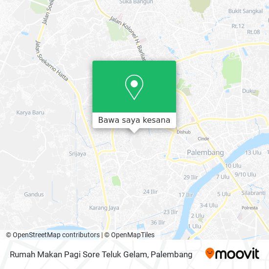 Peta Rumah Makan Pagi Sore Teluk Gelam