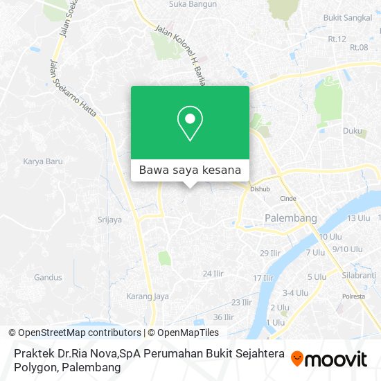 Peta Praktek Dr.Ria Nova,SpA Perumahan Bukit Sejahtera Polygon