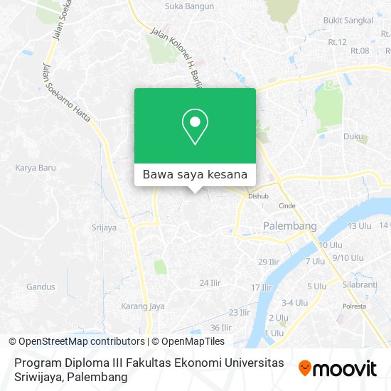 Peta Program Diploma III Fakultas Ekonomi Universitas Sriwijaya