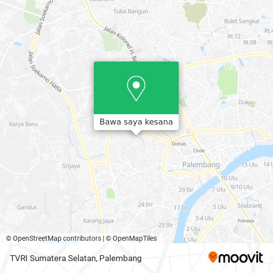 Peta TVRI Sumatera Selatan