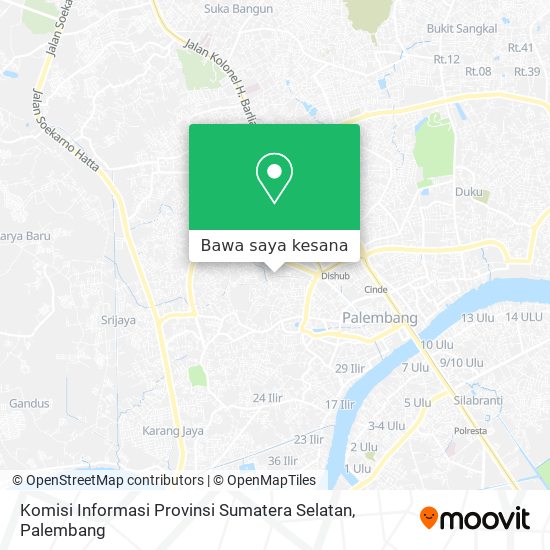 Peta Komisi Informasi Provinsi Sumatera Selatan