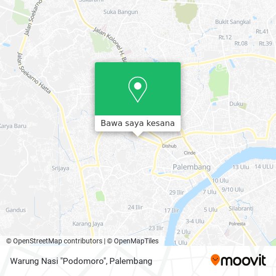 Peta Warung Nasi "Podomoro"