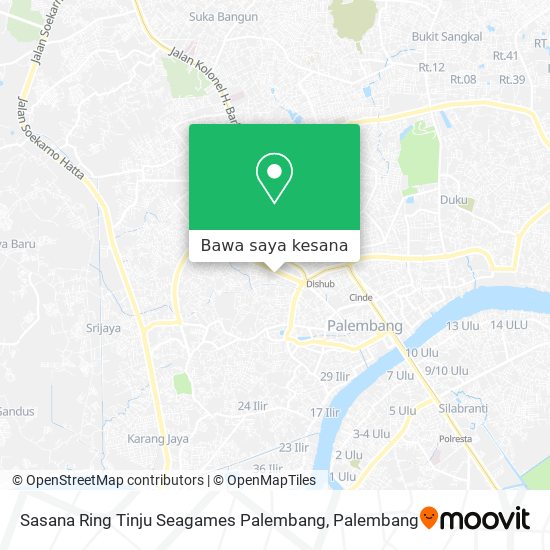 Peta Sasana Ring Tinju Seagames Palembang