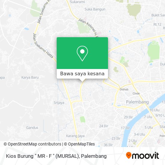 Peta Kios Burung " MR - F " (MURSAL)