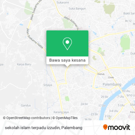 Peta sekolah islam terpadu izzudin