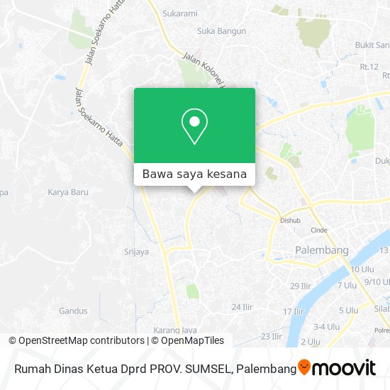 Peta Rumah Dinas Ketua Dprd PROV. SUMSEL