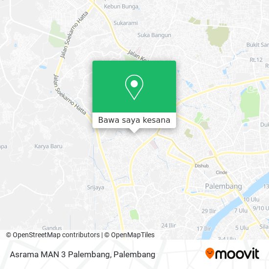 Peta Asrama MAN 3 Palembang