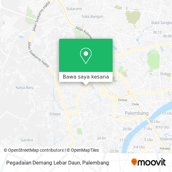 Peta Pegadaian Demang Lebar Daun