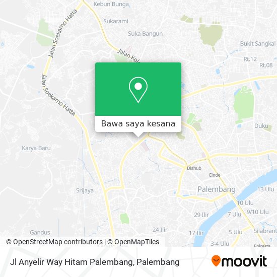 Peta Jl Anyelir Way Hitam Palembang