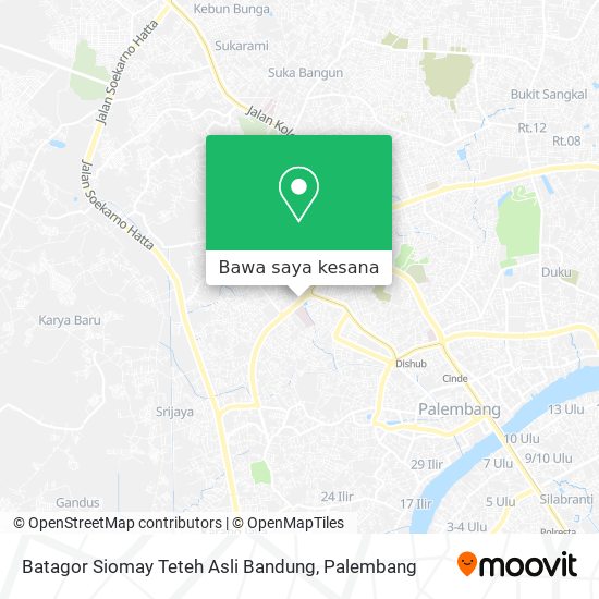Peta Batagor Siomay Teteh Asli Bandung