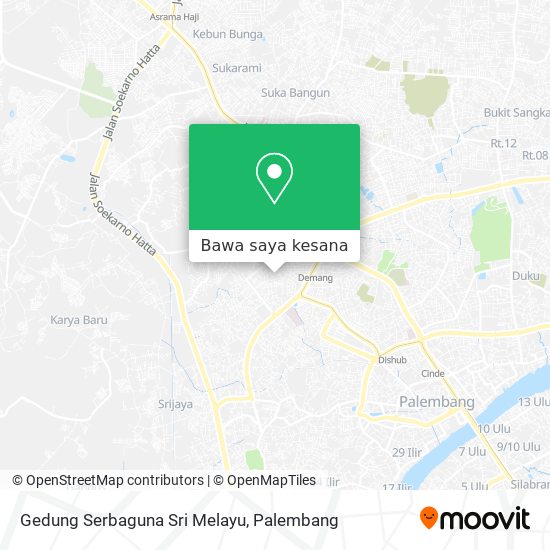 Peta Gedung Serbaguna Sri Melayu