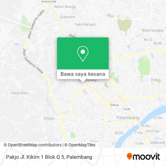 Peta Pakjo Jl. Kikim 1 Blok Q 5