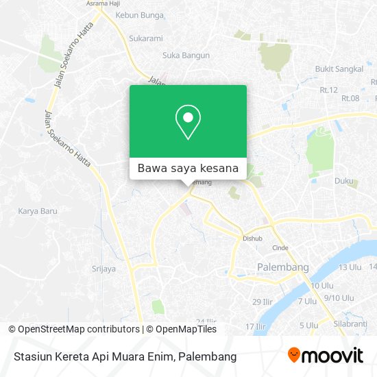 Peta Stasiun Kereta Api Muara Enim