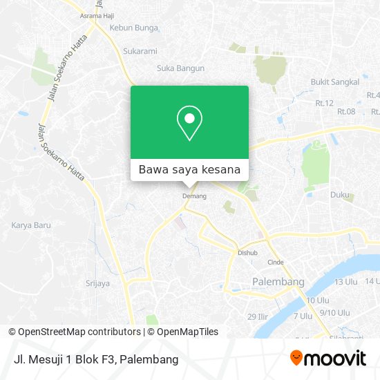 Peta Jl. Mesuji 1 Blok F3