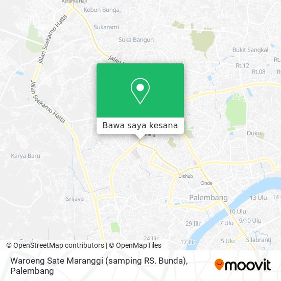 Peta Waroeng Sate Maranggi (samping RS. Bunda)