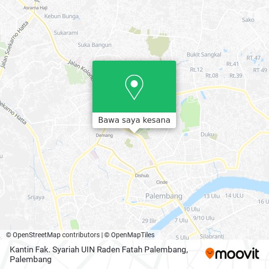 Peta Kantin Fak. Syariah UIN Raden Fatah Palembang