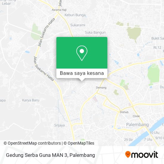 Peta Gedung Serba Guna MAN 3