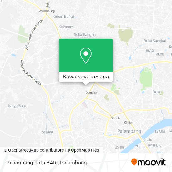 Peta Palembang kota BARI