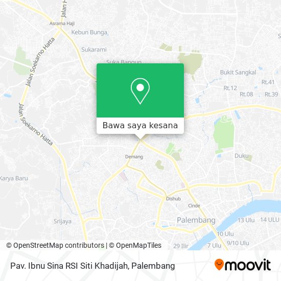 Peta Pav. Ibnu Sina RSI Siti Khadijah