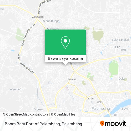 Peta Boom Baru Port of Palembang