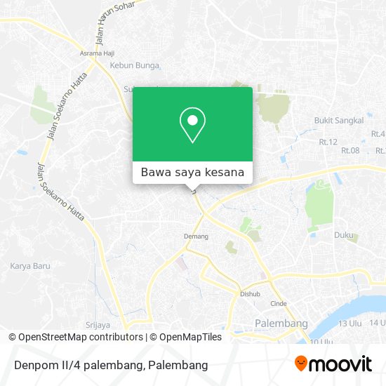 Peta Denpom II/4 palembang