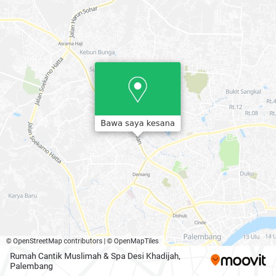 Peta Rumah Cantik Muslimah & Spa Desi Khadijah