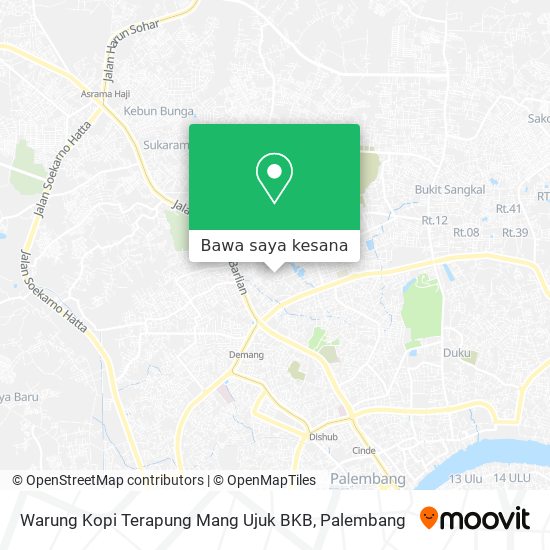 Peta Warung Kopi Terapung Mang Ujuk BKB