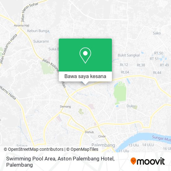 Peta Swimming Pool Area, Aston Palembang Hotel