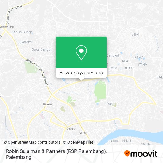 Peta Robin Sulaiman & Partners (RSP Palembang)