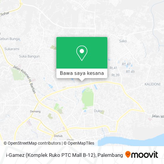 Peta i-Gamez (Komplek Ruko PTC Mall B-12)