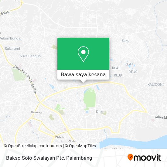 Peta Bakso Solo  Swalayan Ptc