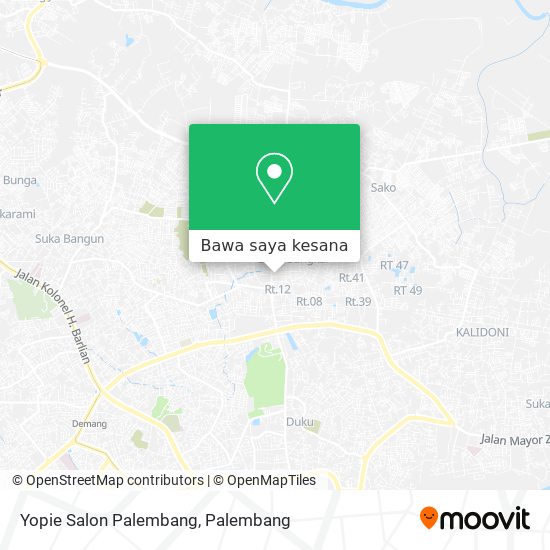 Peta Yopie Salon Palembang