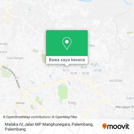 Peta Malaka IV, Jalan MP Mangkunegara, Palembang