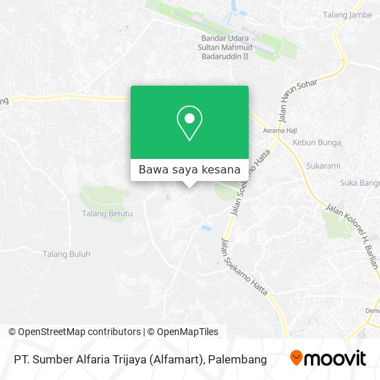 Peta PT. Sumber Alfaria Trijaya (Alfamart)