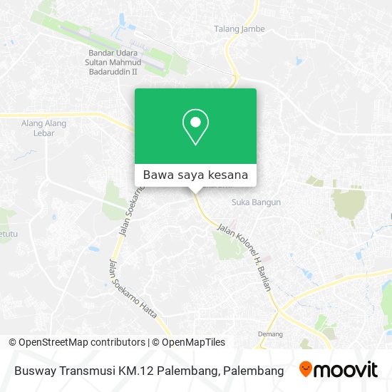 Peta Busway Transmusi KM.12 Palembang