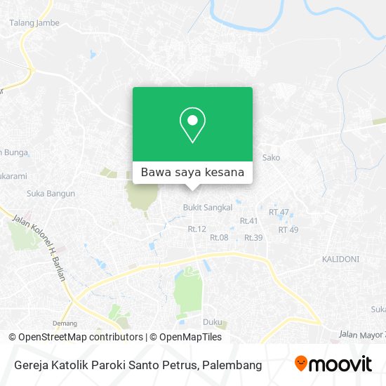 Peta Gereja Katolik Paroki Santo Petrus