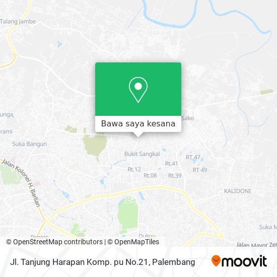 Peta Jl. Tanjung Harapan Komp. pu No.21