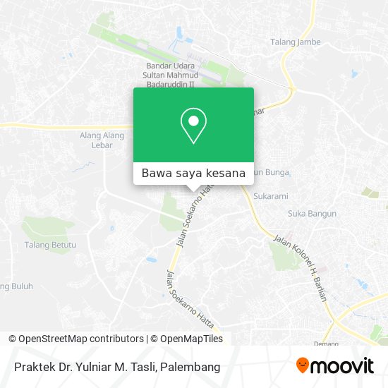 Peta Praktek Dr. Yulniar M. Tasli