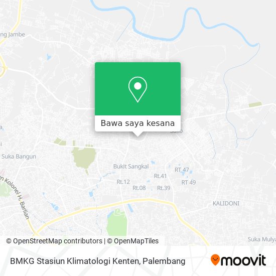 Peta BMKG Stasiun Klimatologi Kenten
