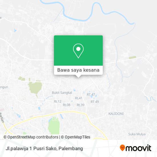 Peta Jl.palawija 1 Pusri Sako
