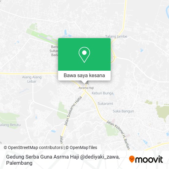 Peta Gedung Serba Guna Asrma Haji @dediyaki_zawa