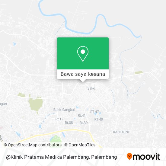 Peta @Klinik Pratama Medika Palembang