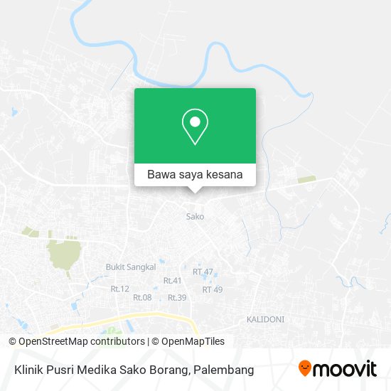 Peta Klinik Pusri Medika Sako Borang