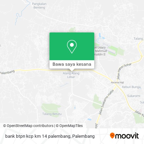 Peta bank btpn kcp km 14 palembang
