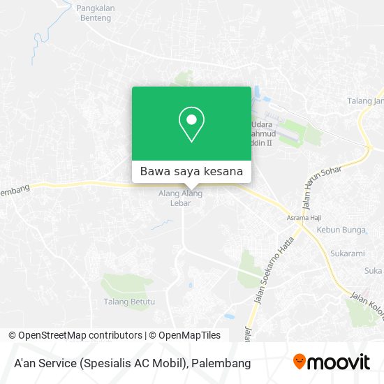 Peta A'an Service (Spesialis AC Mobil)