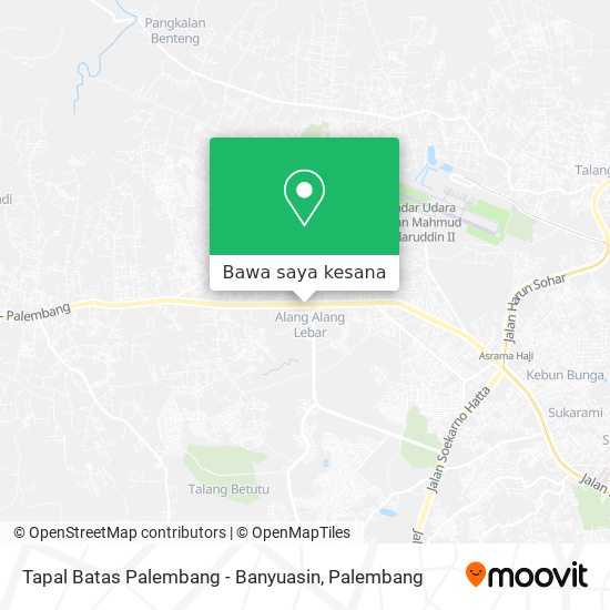 Peta Tapal Batas Palembang - Banyuasin