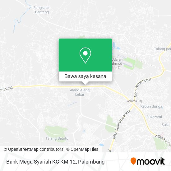 Peta Bank Mega Syariah KC KM 12