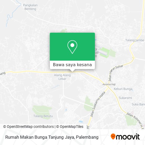Peta Rumah Makan Bunga Tanjung Jaya