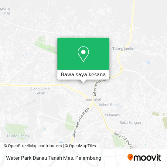 Peta Water Park Danau Tanah Mas